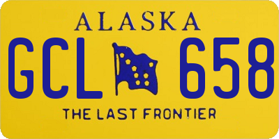 AK license plate GCL658