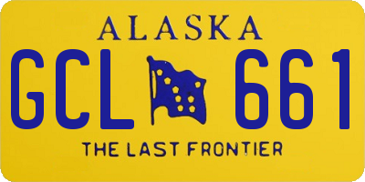 AK license plate GCL661