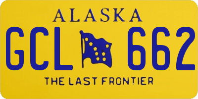 AK license plate GCL662