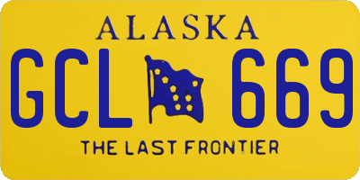 AK license plate GCL669