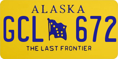 AK license plate GCL672