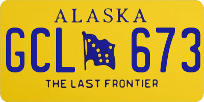 AK license plate GCL673