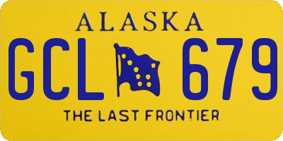 AK license plate GCL679