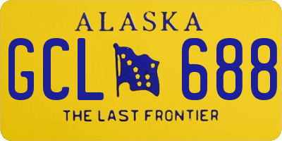 AK license plate GCL688