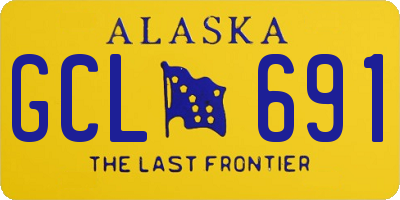 AK license plate GCL691