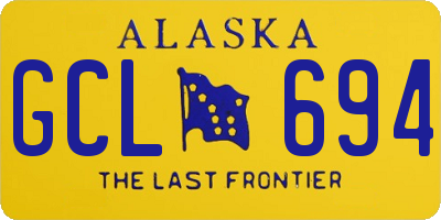 AK license plate GCL694