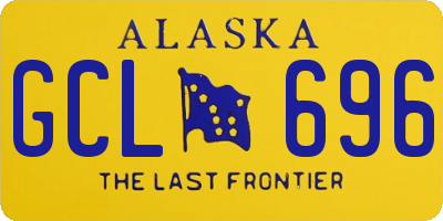AK license plate GCL696