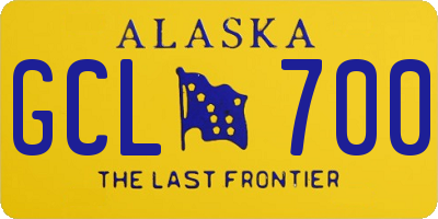 AK license plate GCL700