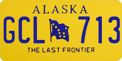 AK license plate GCL713