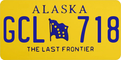 AK license plate GCL718