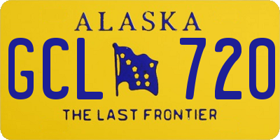AK license plate GCL720