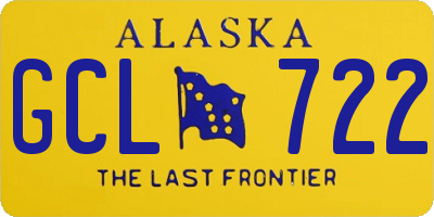 AK license plate GCL722