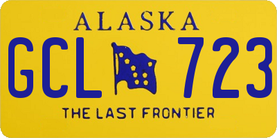 AK license plate GCL723