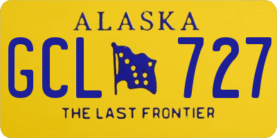AK license plate GCL727