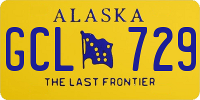 AK license plate GCL729