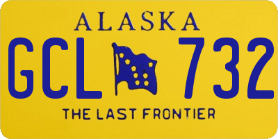 AK license plate GCL732