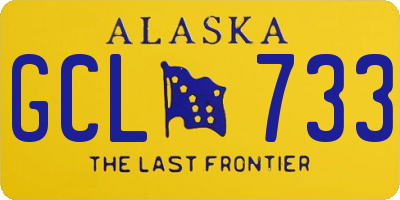 AK license plate GCL733