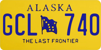 AK license plate GCL740