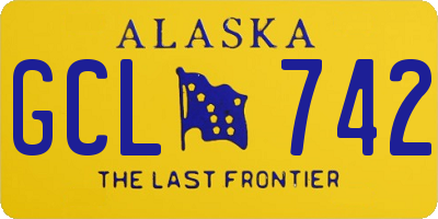 AK license plate GCL742