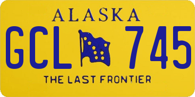 AK license plate GCL745