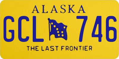AK license plate GCL746
