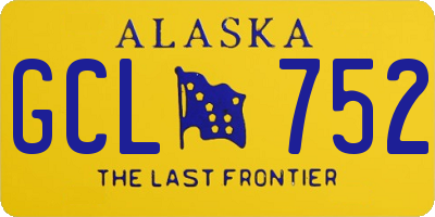 AK license plate GCL752