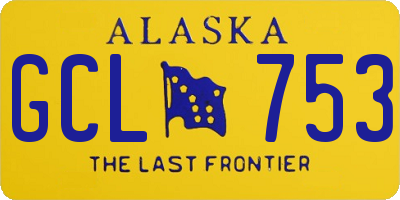 AK license plate GCL753