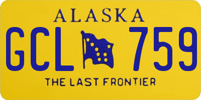 AK license plate GCL759