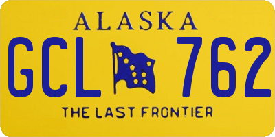 AK license plate GCL762