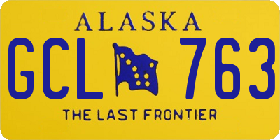 AK license plate GCL763