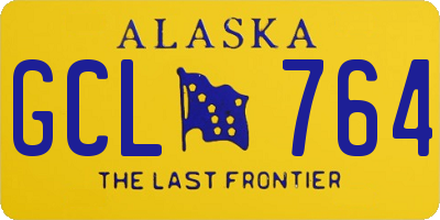AK license plate GCL764