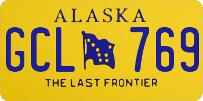 AK license plate GCL769