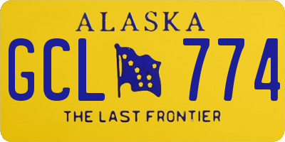 AK license plate GCL774