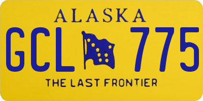 AK license plate GCL775