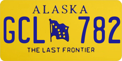 AK license plate GCL782