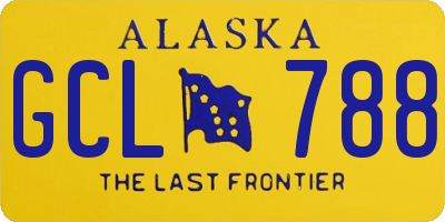 AK license plate GCL788
