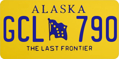 AK license plate GCL790