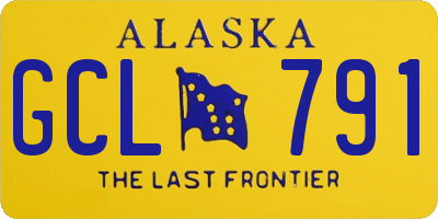 AK license plate GCL791