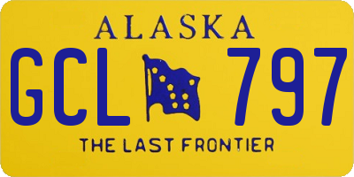 AK license plate GCL797