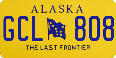 AK license plate GCL808