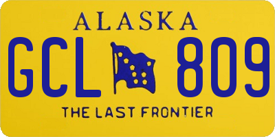 AK license plate GCL809