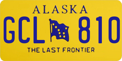 AK license plate GCL810