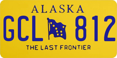 AK license plate GCL812