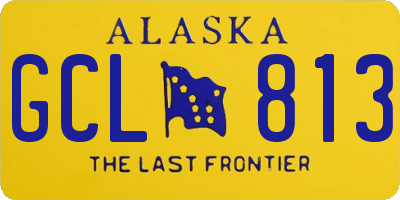 AK license plate GCL813