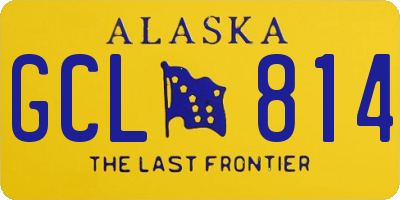 AK license plate GCL814