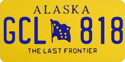 AK license plate GCL818