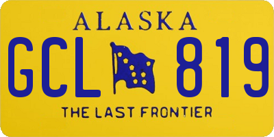AK license plate GCL819