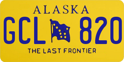 AK license plate GCL820