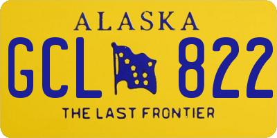 AK license plate GCL822