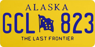 AK license plate GCL823